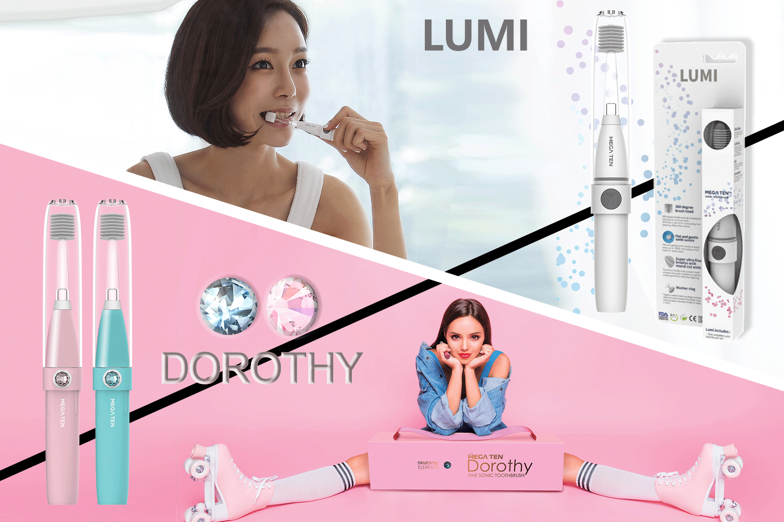 Mega Ten LUMI及Dorothy 成人聲波牙刷